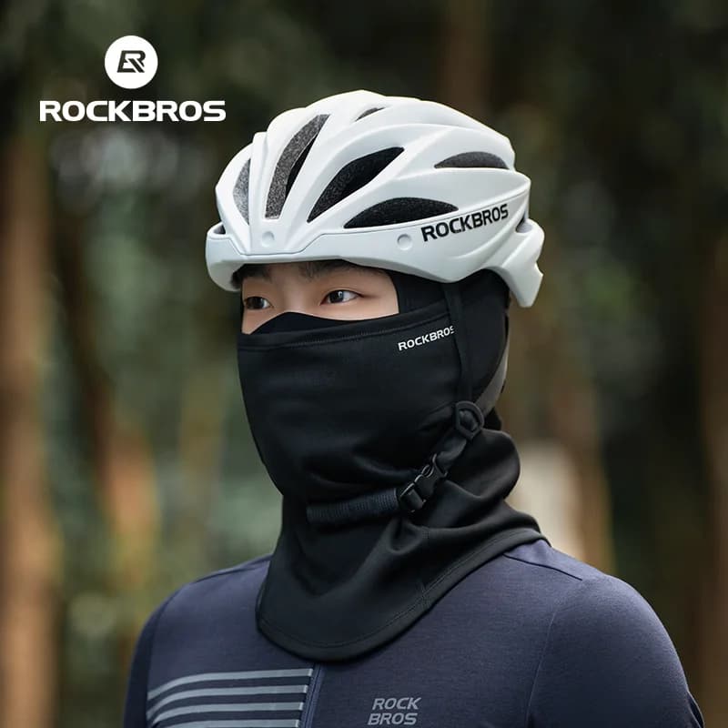 Máscara Facial de Fleece Corta-Vento para Ciclismo de Inverno