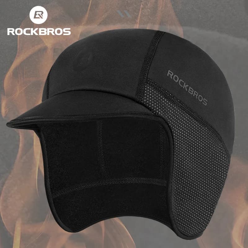 Gorro Térmico Corta-Vento para Ciclismo e Esqui no Inverno