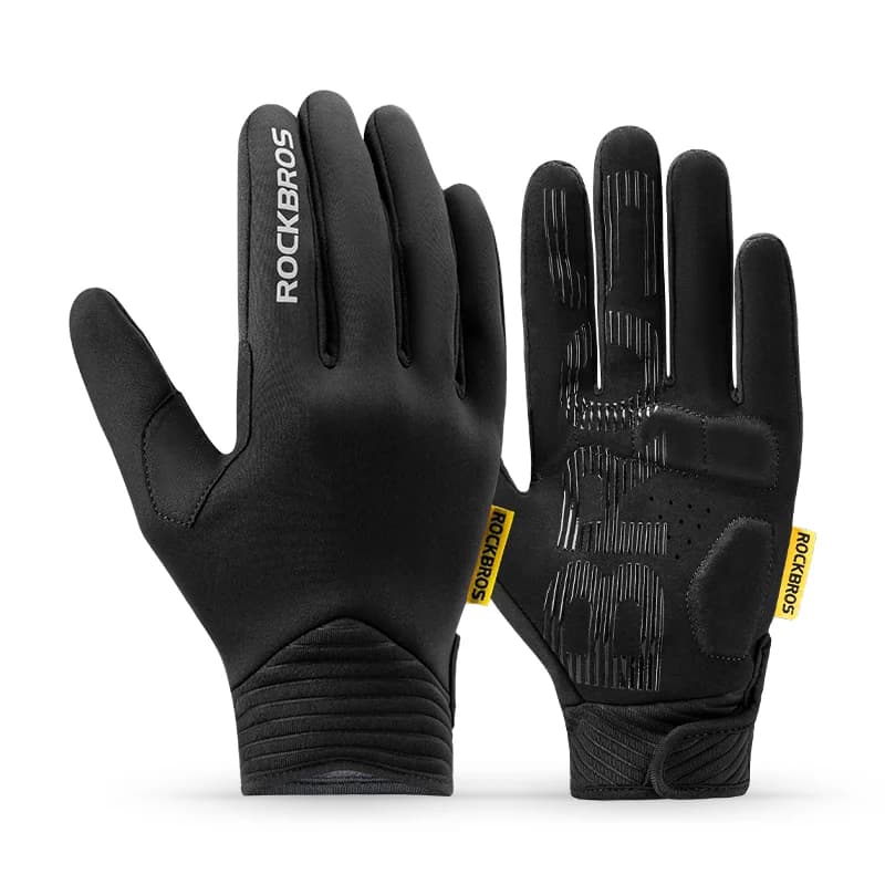 Luvas de Ciclismo Corta-Vento em Fleece com Compatibilidade Touch Screen