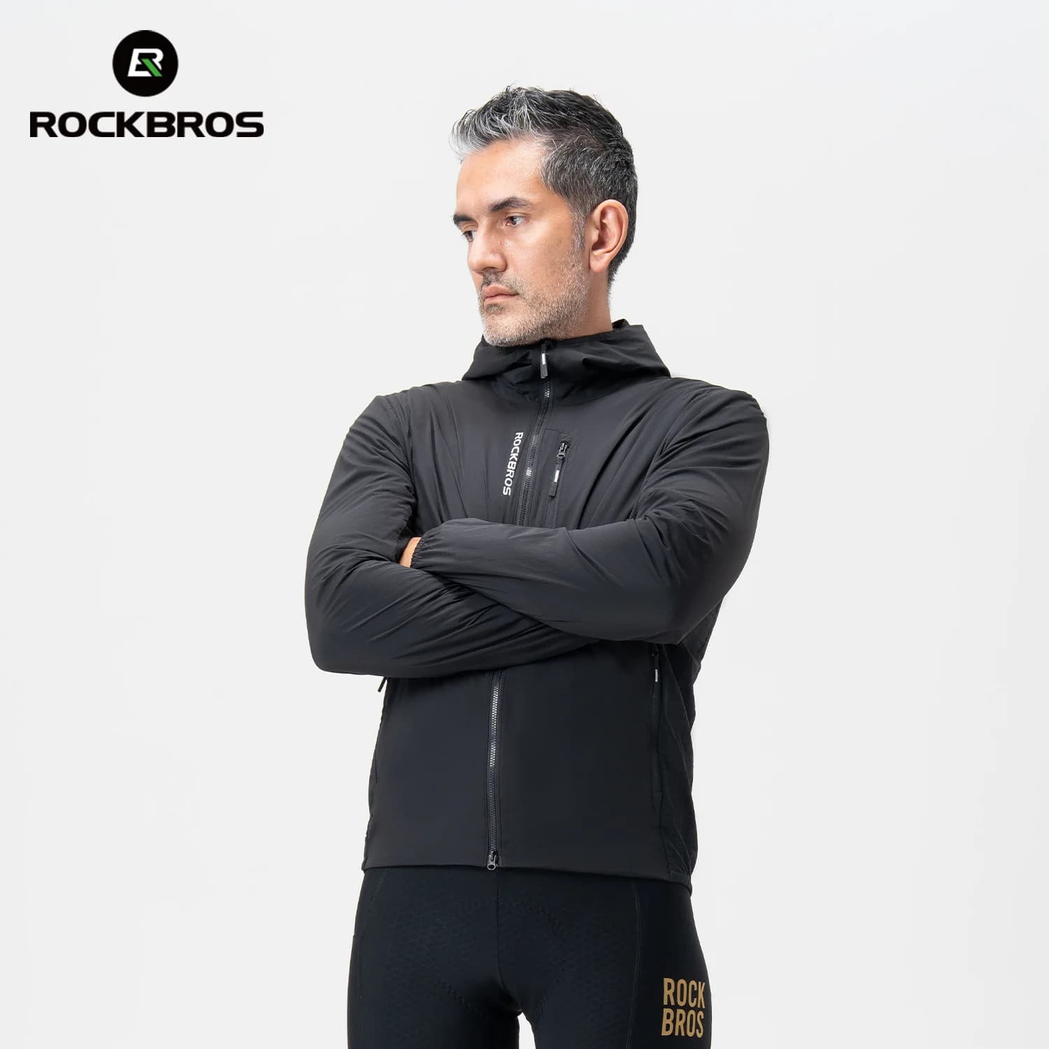 Jaqueta de Ciclismo Térmica de Fleece Dupla Camada para Inverno