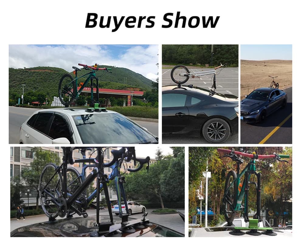 Porta-Bicicletas de Teto com Ventosa