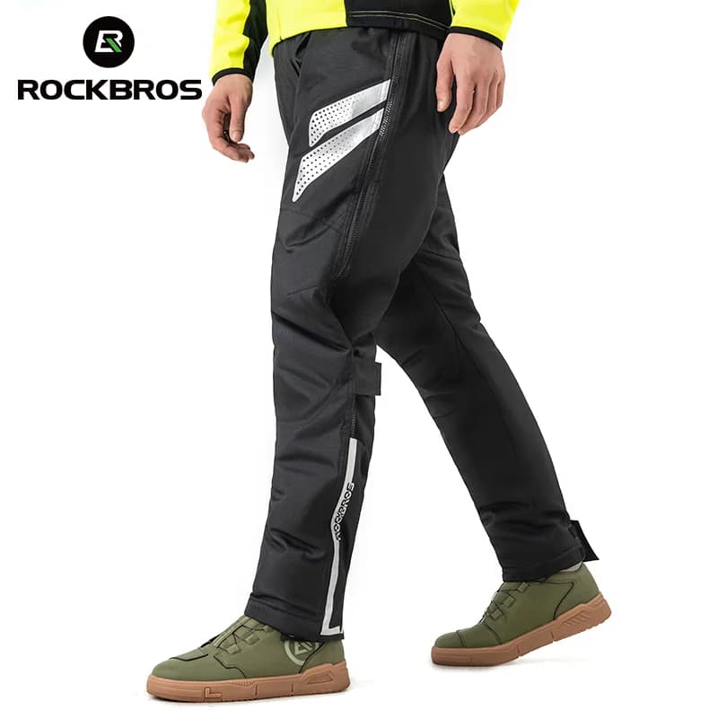 Calças de Motociclismo Térmicas Corta-Vento em Fleece para Inverno