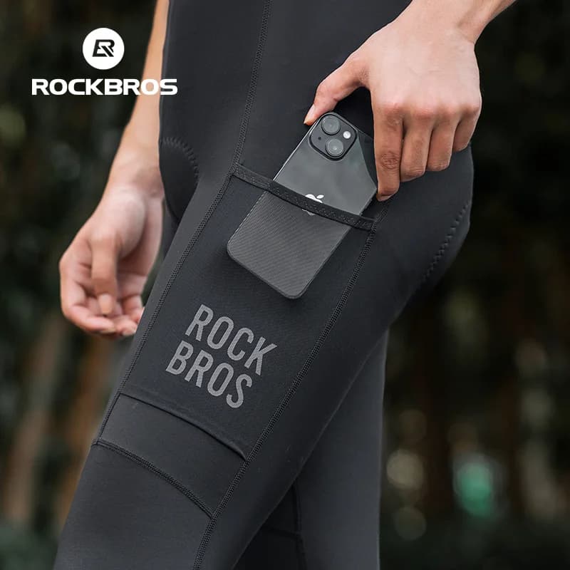 Calça Longa Masculina de Ciclismo com Almofada Antichoque
