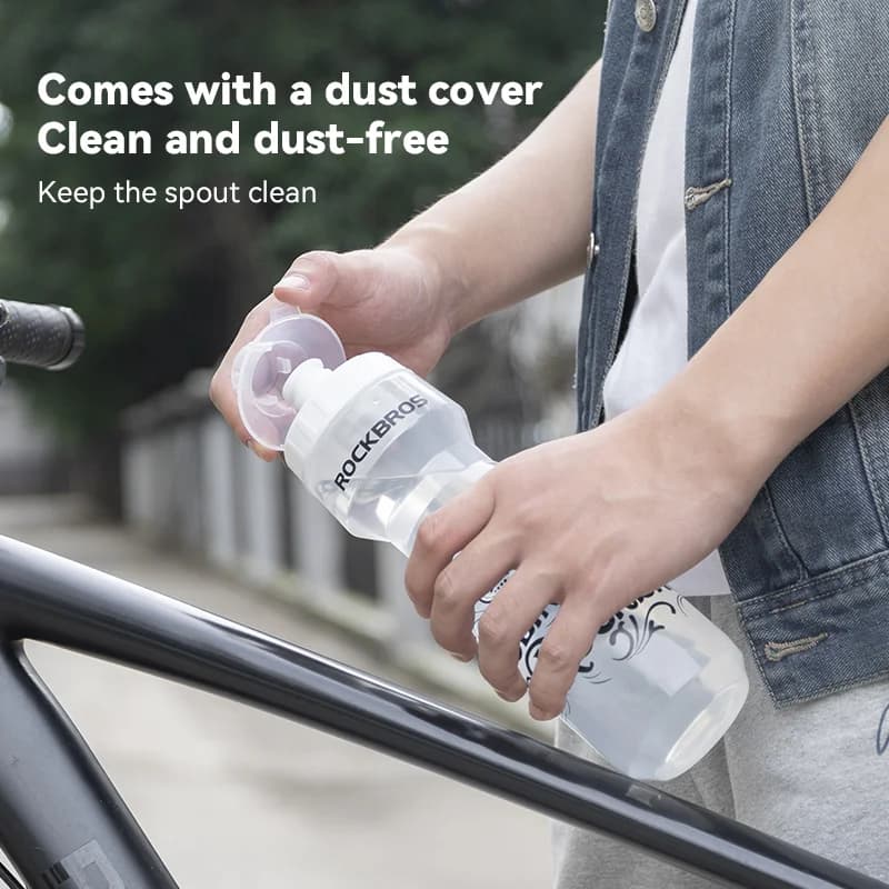 Garrafa de Água Portátil de Plástico com Grande Capacidade para Bicicleta