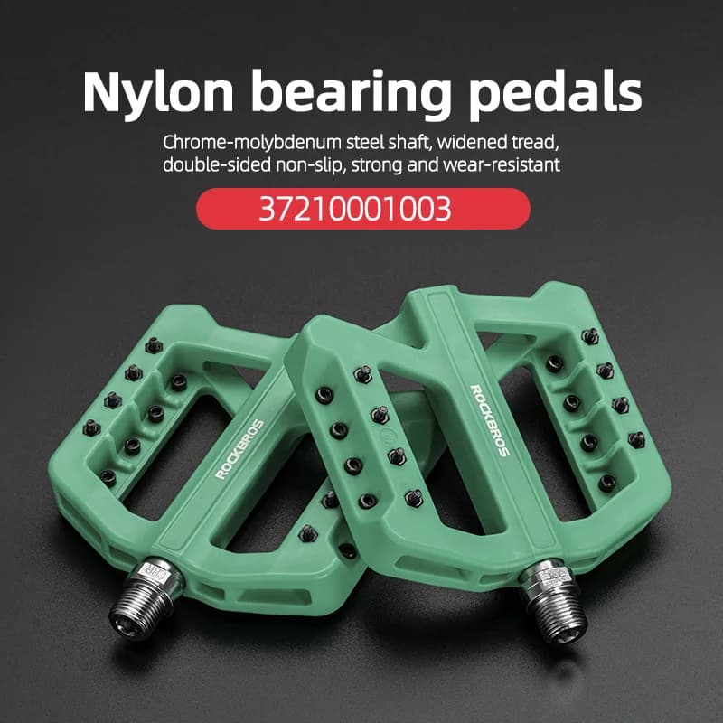 Pedais de Bicicleta Planos Antiderrapantes em Nylon Ultraleve