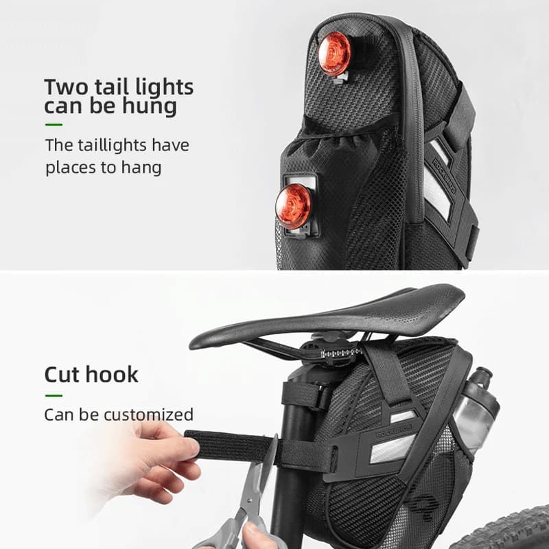 Bolsa de Armazenamento Reflexiva para Selim de Bicicleta