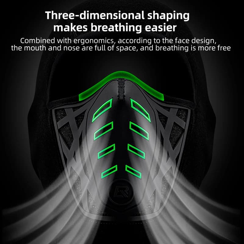Balaclava Facial Completa Antivento Térmica para Ciclismo de Inverno