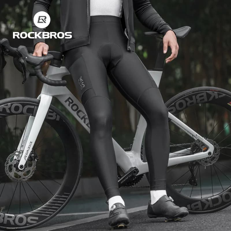 Calça Longa Masculina de Ciclismo com Almofada Antichoque