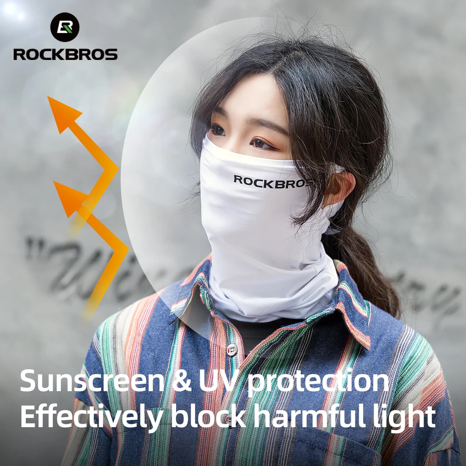 Máscara Facial de Seda Gelada com Proteção UV400 e Absorção de Suor