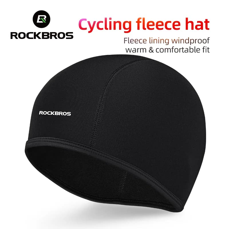 Chapéu de Ciclismo Térmico Fleece Corta-Vento