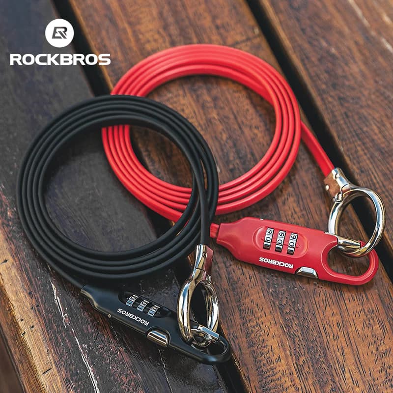 Cadeado de Cabo Extra Longo 1,5M Anti-Furto para Bicicleta