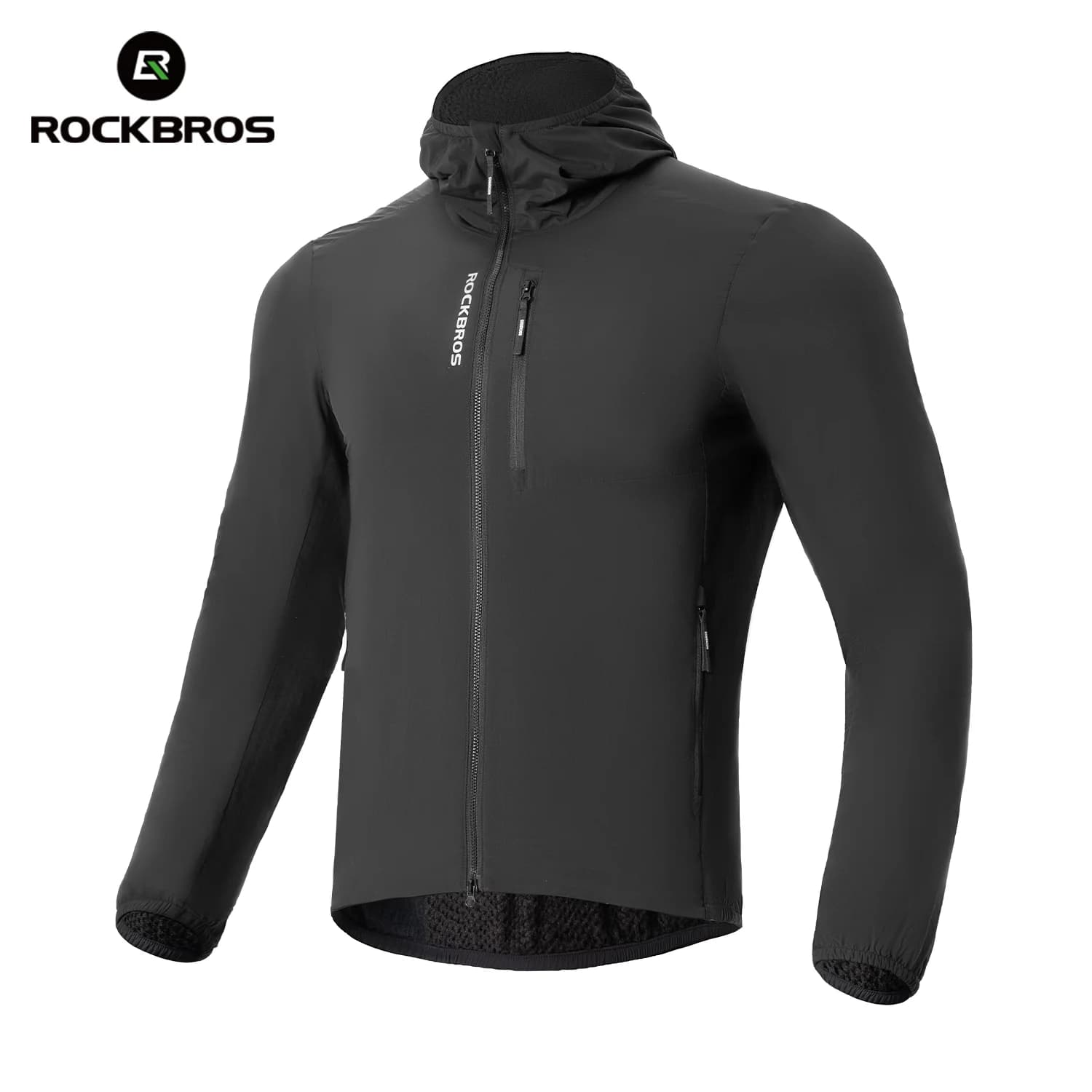 Jaqueta de Ciclismo Térmica de Fleece Dupla Camada para Inverno